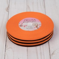 Лента «Георгиевская» репсовая, 25 мм, 23 ± 1 м