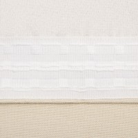 Штора портьерная Этель «Структурная», цвет молочный, на шторной ленте, 145х265 см, 100% п/э