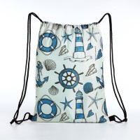 Мешок для обуви на шнурке, цвет белый