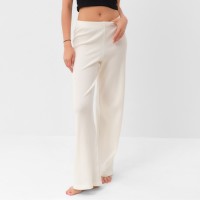 Брюки домашние женские KAFTAN Basic line, размер 50, молочные