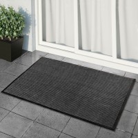 Коврик придверный влаговпитывающий, ребристый, «Стандарт», 90×150 см, цвет серый