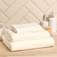 Полотенце махровое "Этель" Organic Milk 100х150 см, 100% хл, 420гр/м2