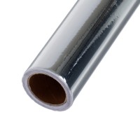 Плёнка самоклеящаяся, серебристая, 0.45×3 м, 30 мкм