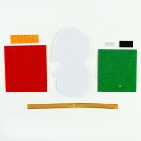 Ёлочная игрушка из фетра своими руками на новый год «Снеговик», набор для творчества