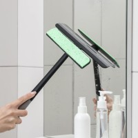 Щётка для окон Доляна «Элит», целлюлозная губка 21×4 см, поворотный силиконовый водосгон 27.5, 28×34×6 см, МИКС