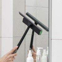 Щётка для окон Доляна «Элит», целлюлозная губка 21×4 см, поворотный силиконовый водосгон 27.5, 28×34×6 см, МИКС