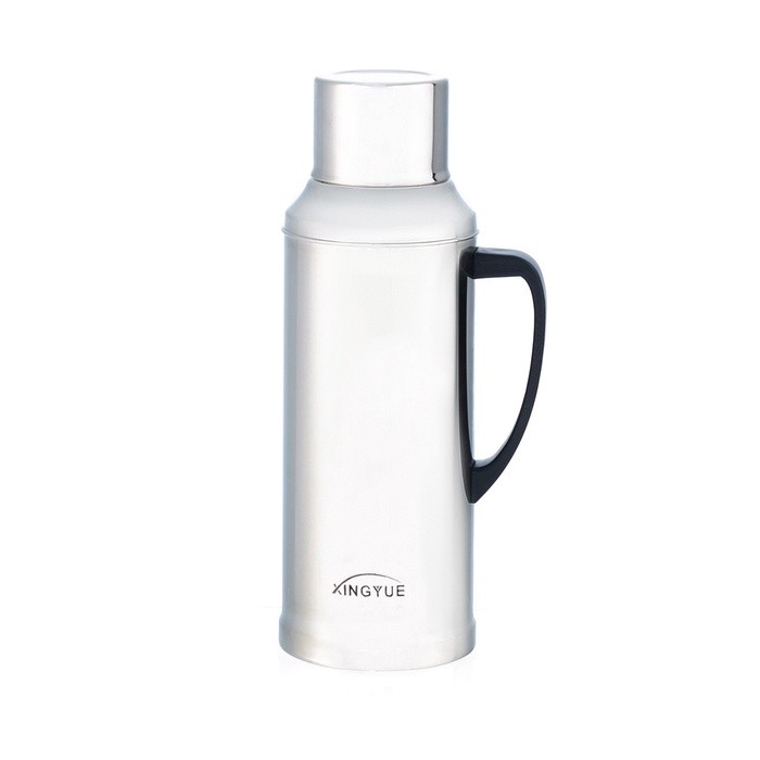 Термос 2 л, со стеклянной колбой, сохраняет тепло 24 ч, хром, 38.5×15.5 см