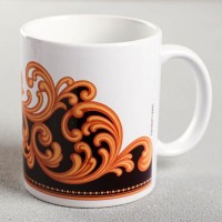 Кружка с сублимацией «Дорогой дедушка» вензеля, 320 мл