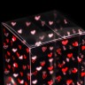 Складная коробка из PVC "Сердца", 6 x 6 x 10 см Складная коробка из PVC "Сердца", 6 x 6 x 10 см