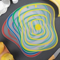 Набор досок разделочных гибких Доляна «Ассорти», 4 шт, 40×30 см, цвет МИКС