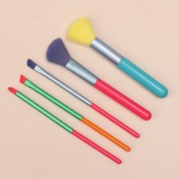 Набор кистей для макияжа «PENCIL», 5 предметов, разноцветные