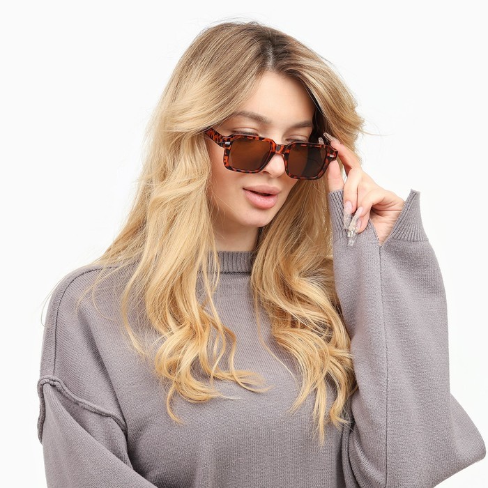 Очки солнцезащитные OneSun, uv 400, дужка 15 см, ширина 14 см, линза 3.7×4.5 см