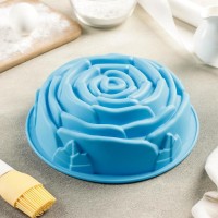 Форма для выпечки Доляна «Роза», 21×9 см, цвет МИКС