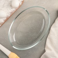 Форма из жаропрочного стекла для запекания овальная Доляна, 3 л