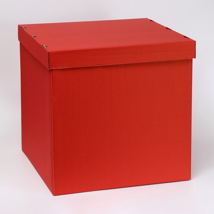 Коробка для воздушных шаров, Красная, 60×60×60 см