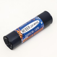 Мешки для мусора в рулоне «UpakLand» 360 л, черные, ПВД, толщина 40 мкм, 8 шт., 105×150 см