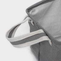 Корзина для хранения LaDо́m, с ручками, 28×20×17 см, серая