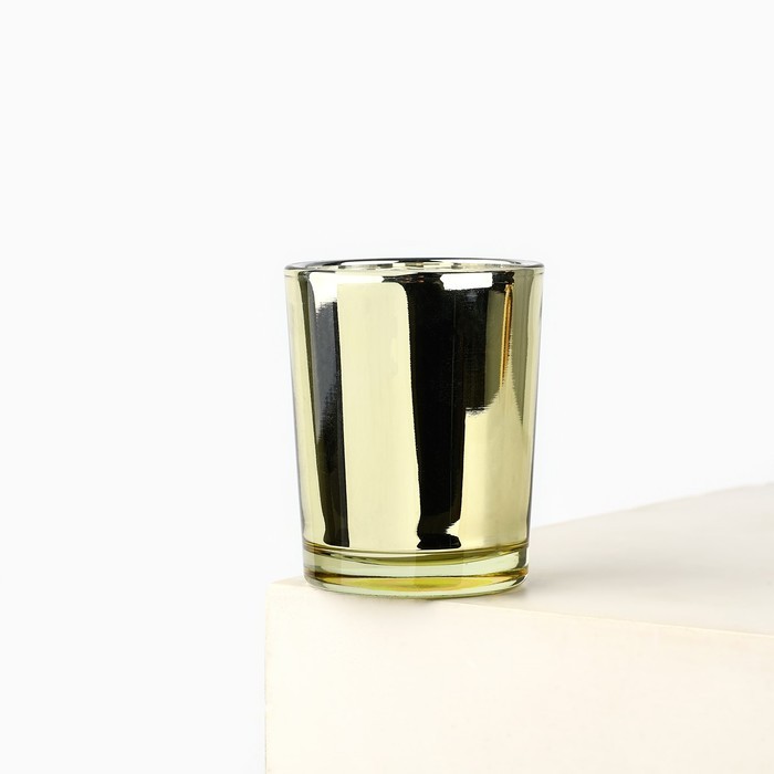 Свеча новогодняя «Магия аромата», аромат ваниль, на Новый год, золотая, 5 х 6 см