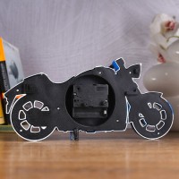 Часы настольные будильник детский «Мотоцикл», с подвесом, 27×13 см, циферблат d-8 см