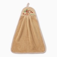 Кухонное полотенце новогоднее Доляна "Счастья" 24х38 см, 280г/м2 микрофибра,100%п/э