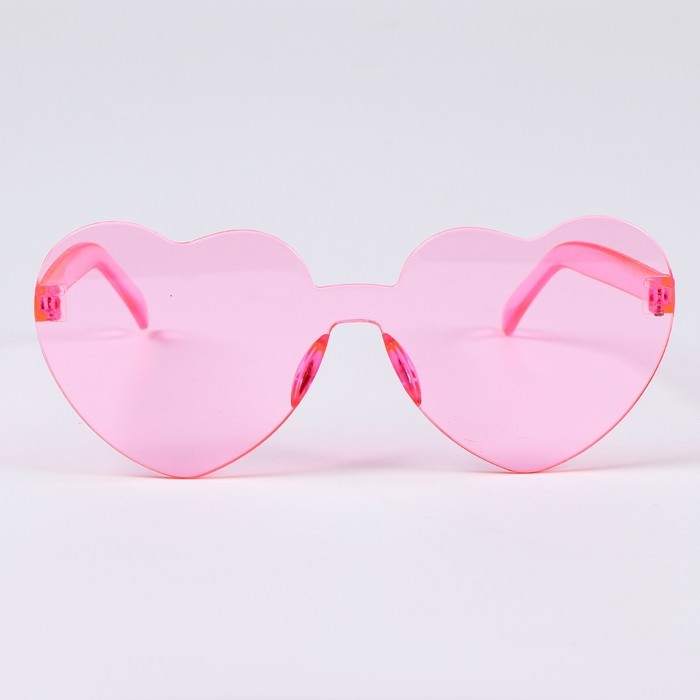 Карнавальные очки «Сердечки», цвета МИКС