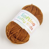 Пряжа 100% акрил "Softy Kids" 90м ±5м 50 гр цвет 38 коричнево-оливковый