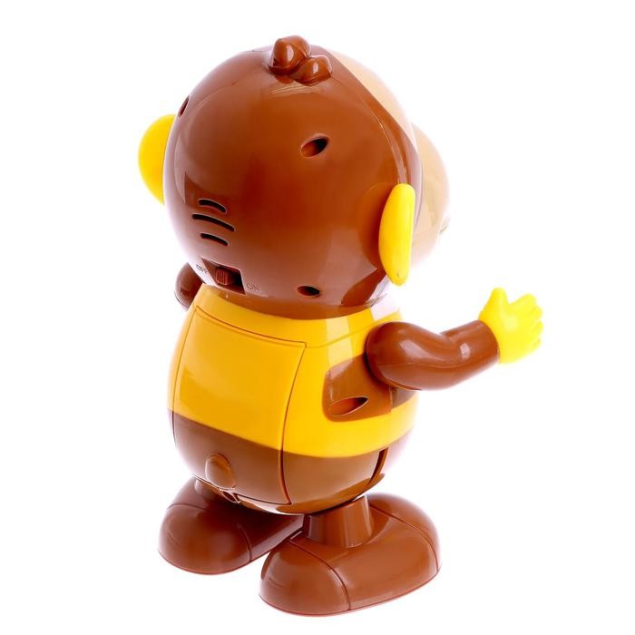 Игрушка «Обезьяна», работает от батареек, танцует, световые и звуковые эффекты