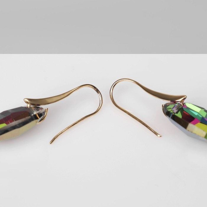 Серьги со стразами «Иллюзион» овал, миксы