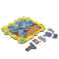 Пазл-головоломка "Весёлые бегемотики"