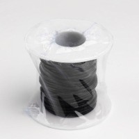 Шнур для плетения, из натуральной кожи, d = 1 мм, 10 ± 0,5 м, цвет чёрный