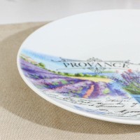 Тарелка мелкая Добрушский фарфоровый завод «Универсал. Прованс», d=24 см, рисунок МИКС