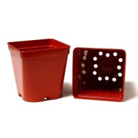 Горшок для рассады, 3 л, 16 × 16 × 16 см, терракотовый, Greengo