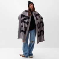 Шарф женский двусторонний MIST, серый, размер 47×226 см