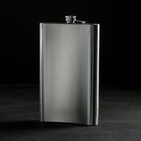 Фляжка ГИГАНТ «Авторская настойка», 1920 мл, серебристая