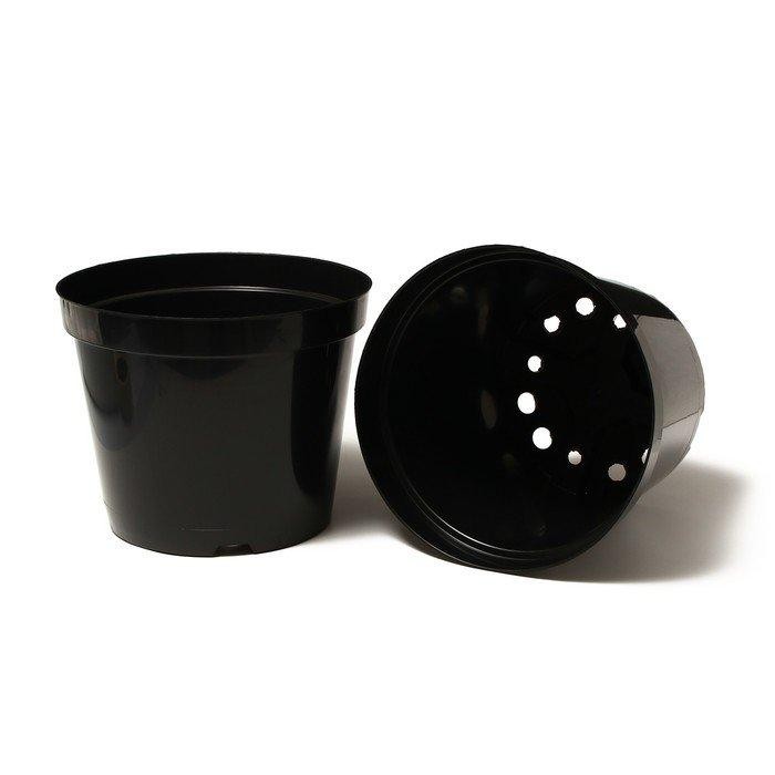 Горшок для рассады, 15 л, 32 × 24 см, чёрный, Greengo