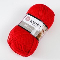 Пряжа "Shetland" 30% шерсть верджин, 70% акрил 220м/100гр (507 алый)