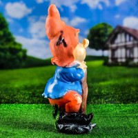 Садовая фигура из полистоуна «Гном с мотыгой», 46×22×21 см