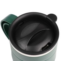 Термокружка "Мастер К" Поход "Кружка сурового рыбака", 450 мл, сохраняет тепло 2 ч, зеленая