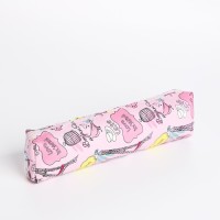 Косметичка-пенал на молнии, цвет розовый