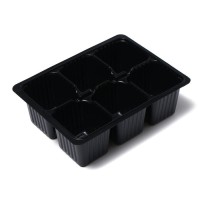 Кассета для рассады, 6 ячеек по 120 мл, набор 10 шт., Greengo