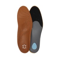 Стельки для обуви, амортизирующие, дышащие, с жёстким супинатором, р-р RU 43 (р-р Пр-ля 42), 27.5 см, пара, коричневые
