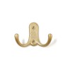 Крючок мебельный ТУНДРА TKd=024 LIGHT, двухрожковый, матовое золото