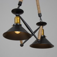 Люстра "Майди" 2хЕ27 черный 55х22х61см BayerLux