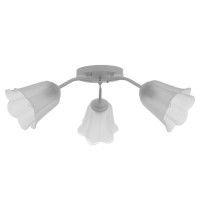 Люстра "Онлайн" (цветок) 3х15Вт Е27 МОДЕЛЬ: BR 00204 белый/прозрачный