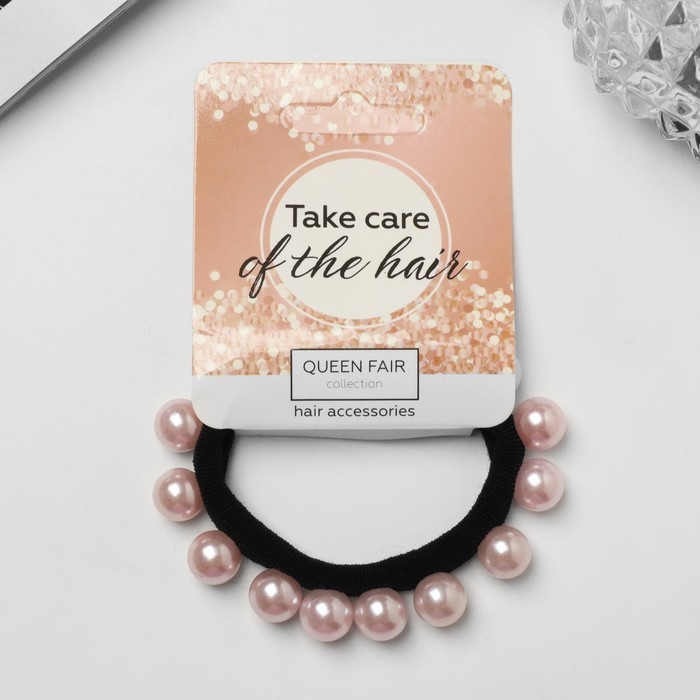 Резинка для волос "Агния" розовый