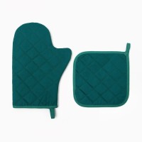 Набор кухонный Этель Sweet treat варежка 20х28см, прихватка 19х19см,100%хл