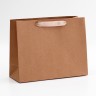 Пакет крафт без печати, горизонтальный, 27×10×21 см 260 г/м²
