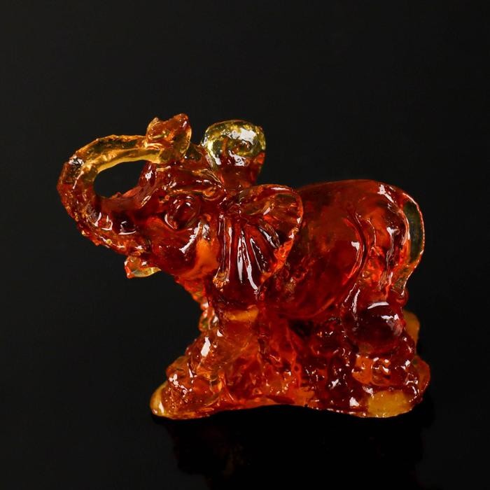 Сувенир "Слон", 4 см, янтарь