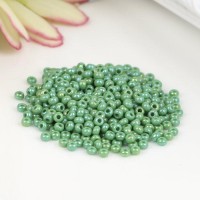Бисер Чехия "GAMMA" круглый "1"  10/0   5гр  (A062 зелёный/меланж)