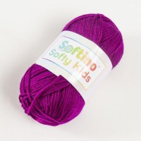 Пряжа 100% акрил "Softy Kids" 90м ±5м 50 гр цвет 53 фиолетовое вино